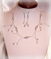 Collier mariage nacré